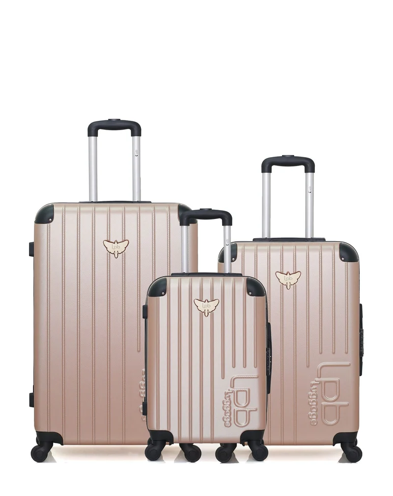 Lot de 3 Valises Rigides Grand Format, Moyenne et Cabine MARIANNE