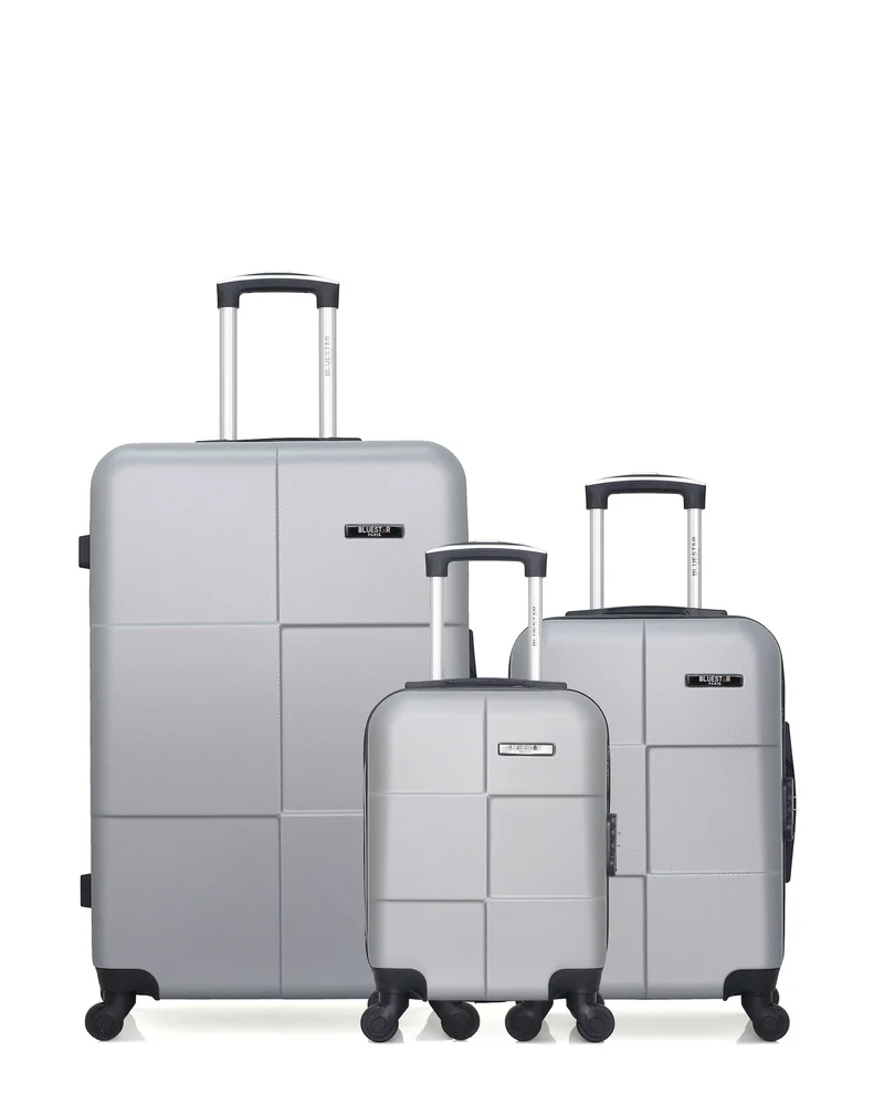 Lot de 3 Valises Rigides Grand Format, Cabine et Cabine XXS MIAMI