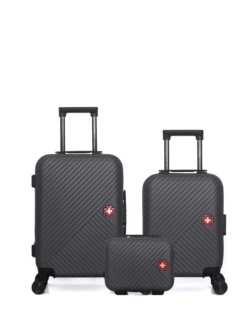 Lot de 3 Valises Rigides Cabine, Cabine XXS et Vanity SPIEZ