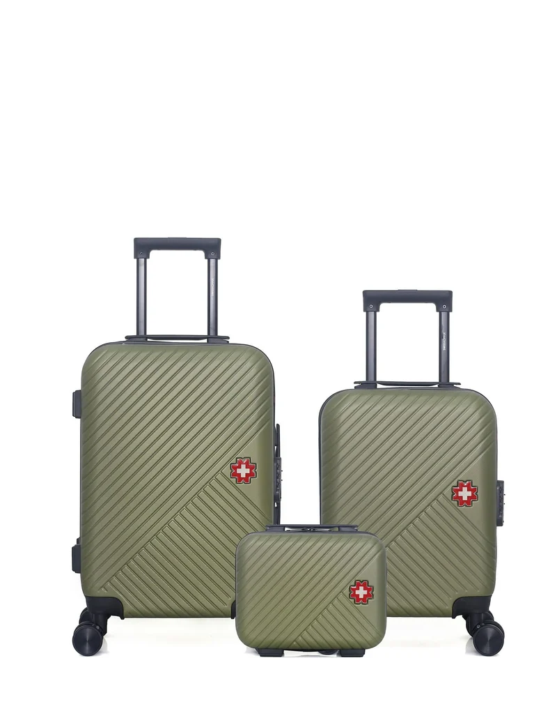 Lot de 3 Valises Rigides Cabine, Cabine XXS et Vanity SPIEZ
