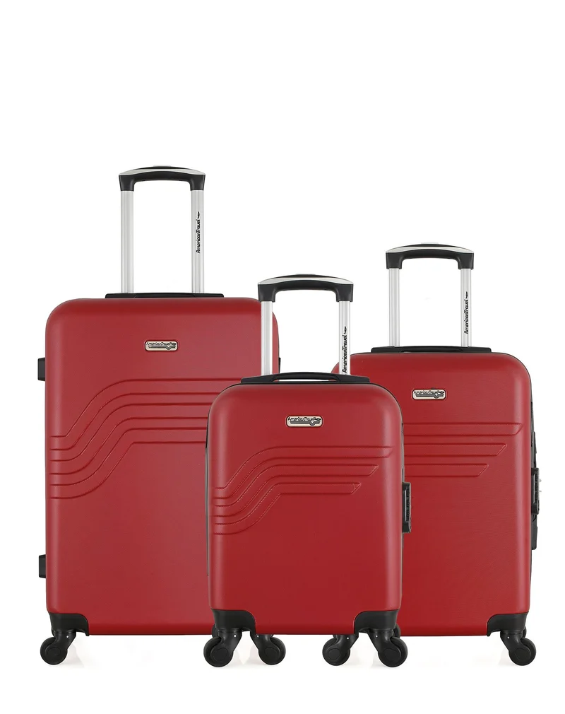 Lot de 3 Valises Rigides Moyenne, Cabine et Cabine XXS QUEENS