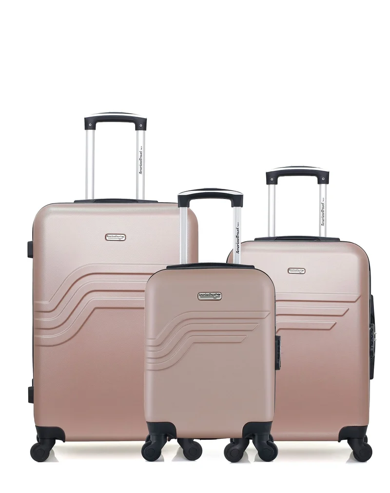 Lot de 3 Valises Rigides Moyenne, Cabine et Cabine XXS QUEENS