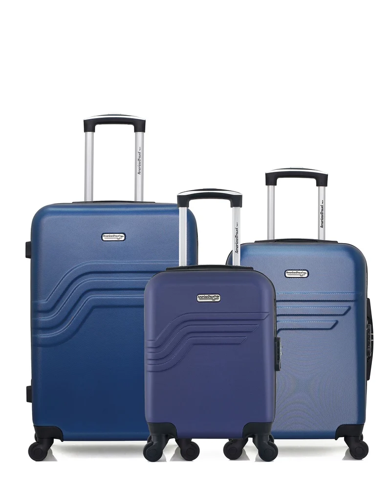Lot de 3 Valises Rigides Moyenne, Cabine et Cabine XXS QUEENS