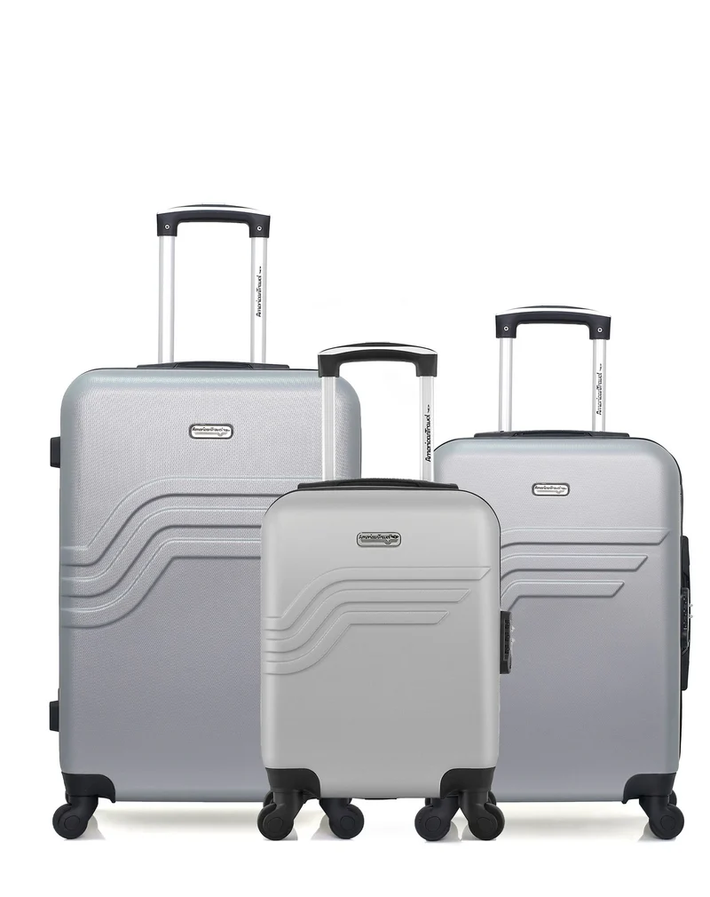 Lot de 3 Valises Rigides Moyenne, Cabine et Cabine XXS QUEENS