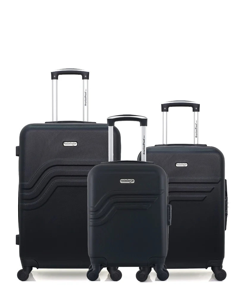 Lot de 3 Valises Rigides Moyenne, Cabine et Cabine XXS QUEENS