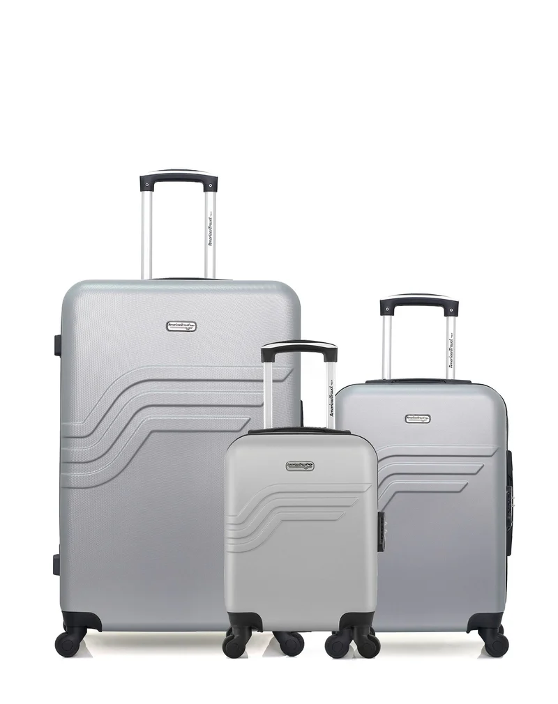 Lot de 3 Valises Rigides Grand Format, Cabine et Cabine XXS QUEENS