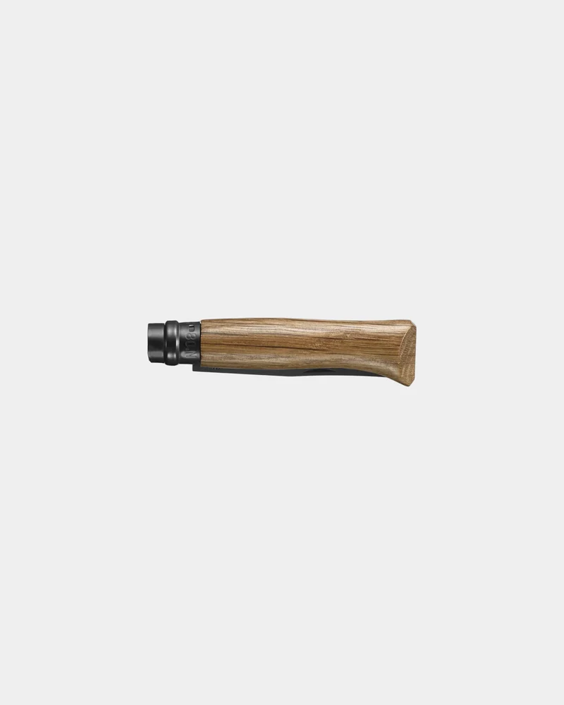 Couteau acier inoxydable Opinel N°08 Chêne Black à personnaliser