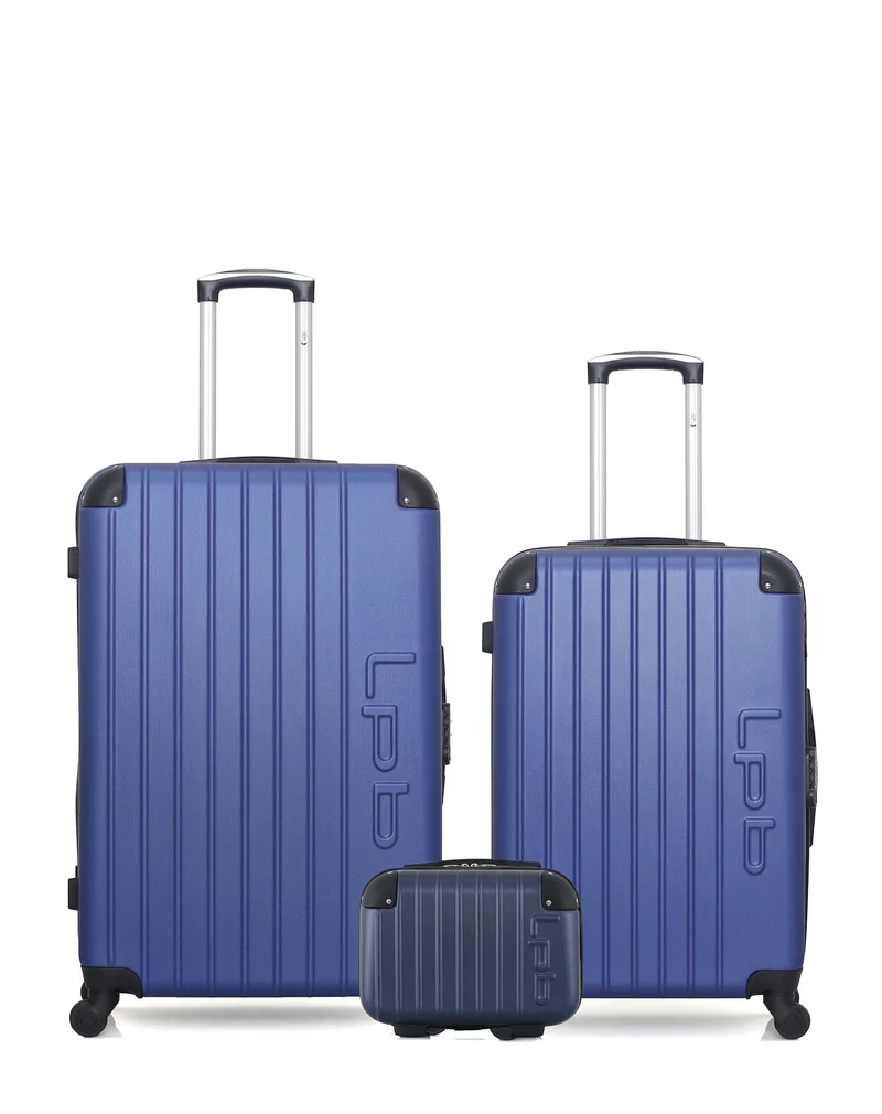 Lot de 3 Valises Rigides Grand Format, Taille Moyenne et Vanity HAMBOURG