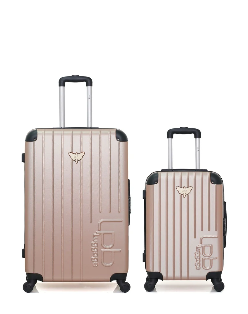 Lot de 2 Valises Rigides Grand Format et Cabine MARIANNE
