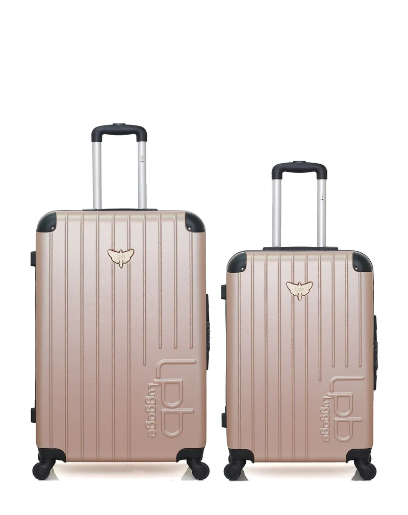 Lot de 2 Valises Rigides Grand Format et Taille Moyenne MARIANNE