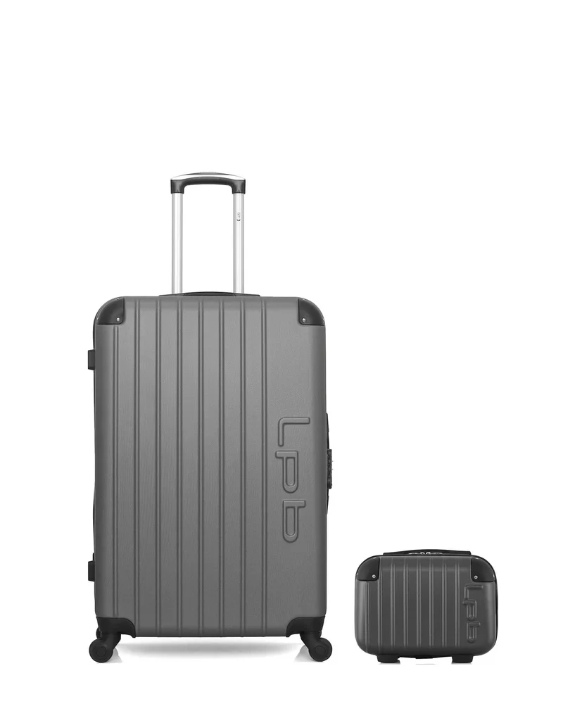 Lot de 2 Valises Rigides Grand Format et Vanity HAMBOURG