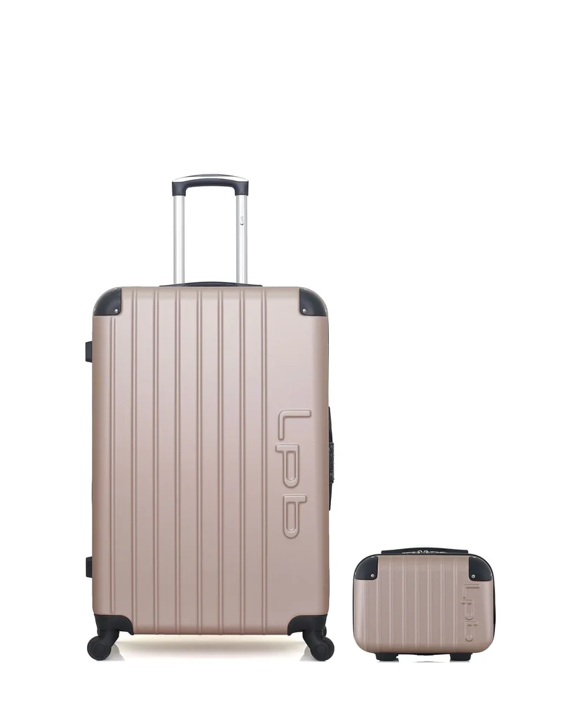 Lot de 2 Valises Rigides Grand Format et Vanity HAMBOURG