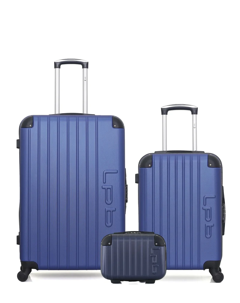 Lot de 3 Valises Rigides Grand Format, Cabine et Vanity HAMBOURG