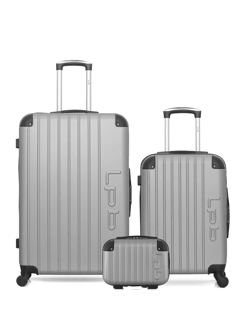 Lot de 3 Valises Rigides Grand Format, Cabine et Vanity HAMBOURG