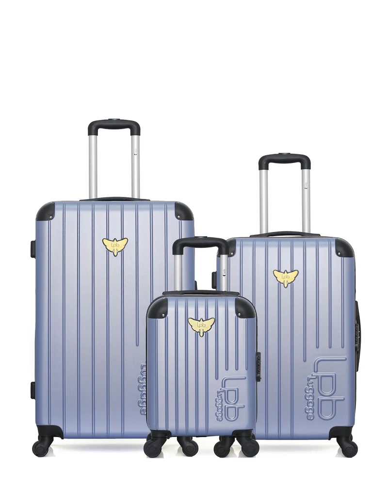 Lot de 3 Valises Rigides Grand Format, Moyenne et Cabine XXS MARIANNE