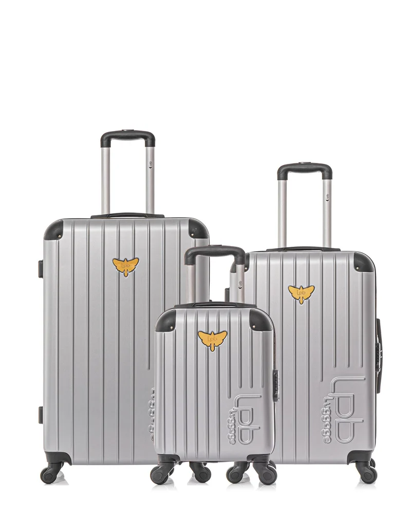 Lot de 3 Valises Rigides Grand Format, Moyenne et Cabine XXS MARIANNE