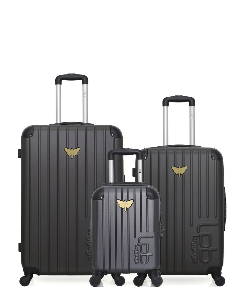 Lot de 3 Valises Rigides Grand Format, Moyenne et Cabine XXS MARIANNE