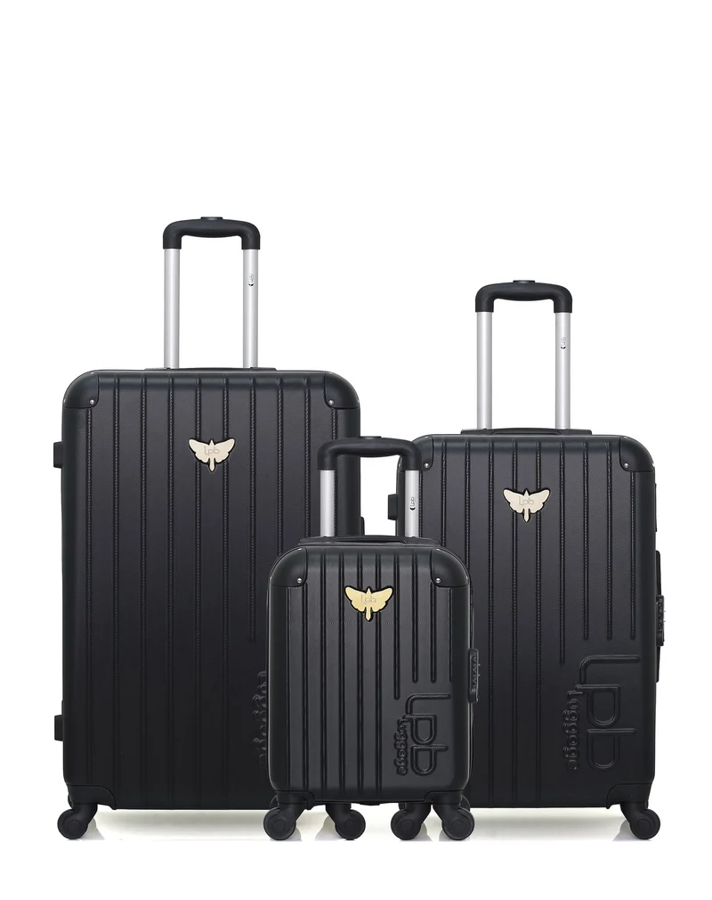 Lot de 3 Valises Rigides Grand Format, Moyenne et Cabine XXS MARIANNE