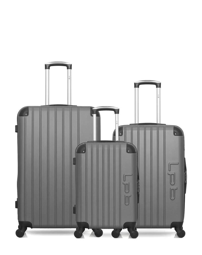 Lot de 3 Valises Rigides Grand Format, Taille Moyenne et Cabine HAMBOURG