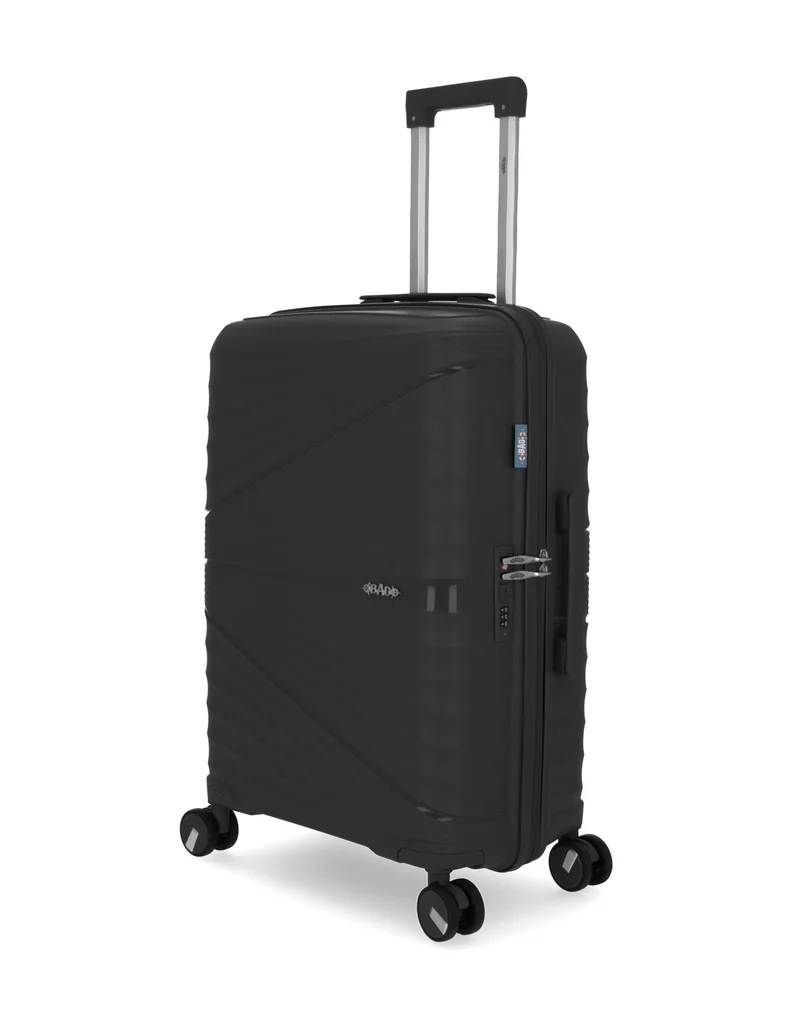 Lot de 3 Valises Rigides Taille Moyenne, Cabine et Grand Vanity VELA