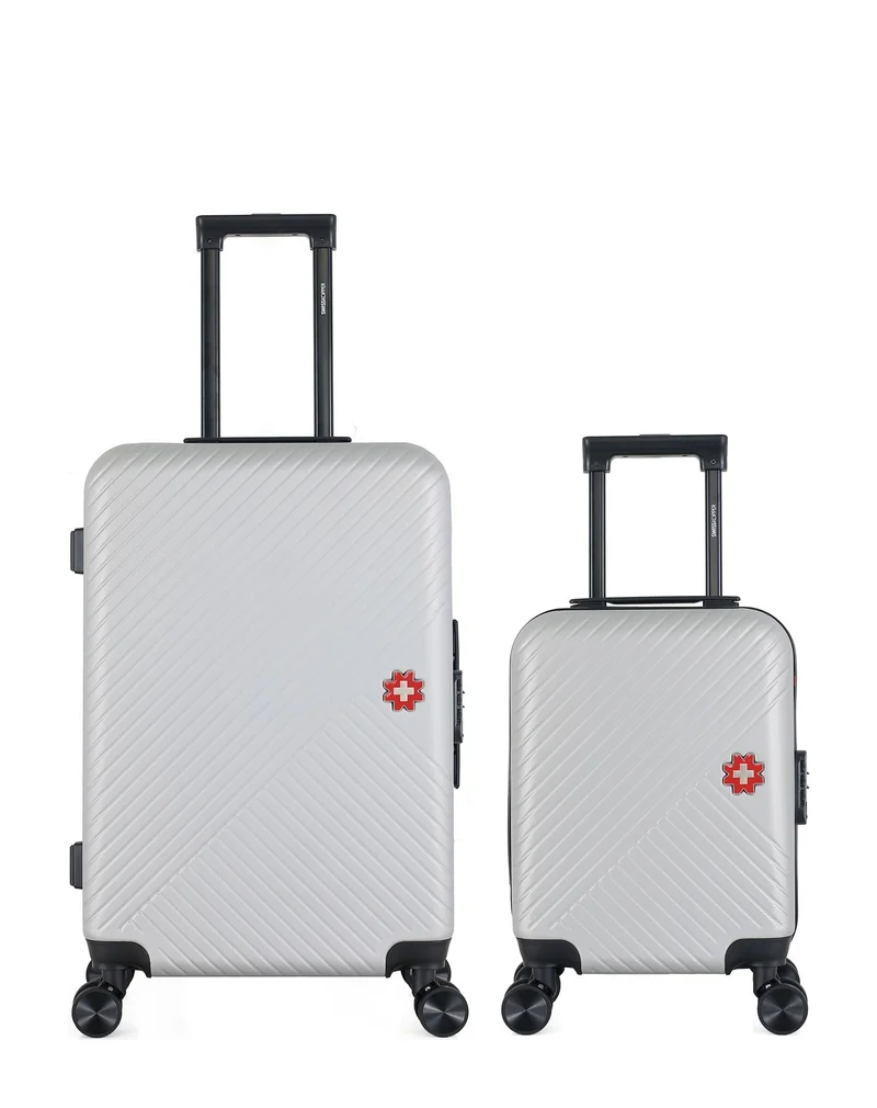 Lot de 2 Valises Rigides Taille Moyenne et Cabine XXS SPIEZ