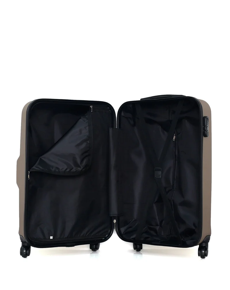 Lot de 3 Valises Rigides Taille Moyenne, Cabine et Vanity VESUVIO
