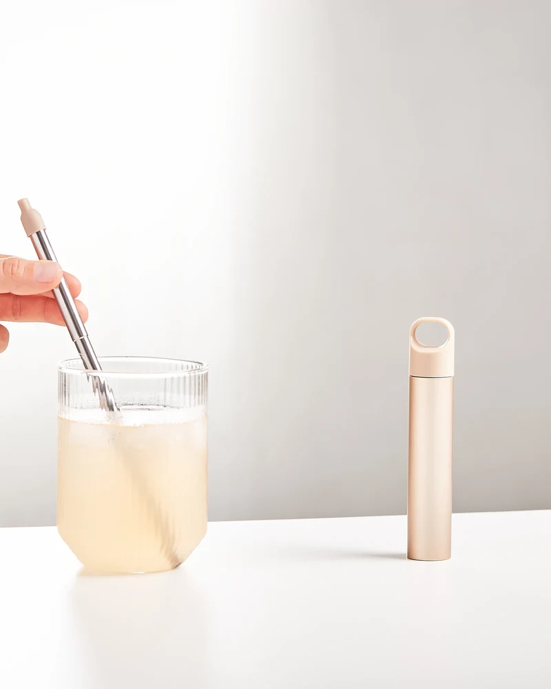 Paille réutilisable inox Lexon Nomaday UV Straw à personnaliser