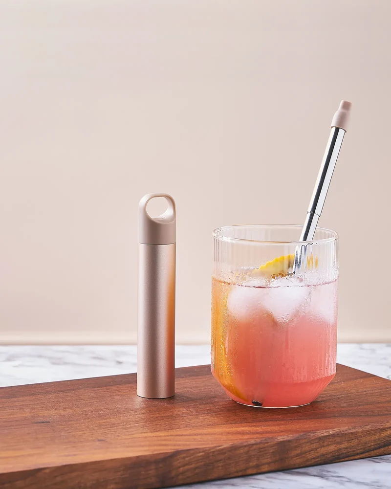 Paille réutilisable inox Lexon Nomaday UV Straw à personnaliser