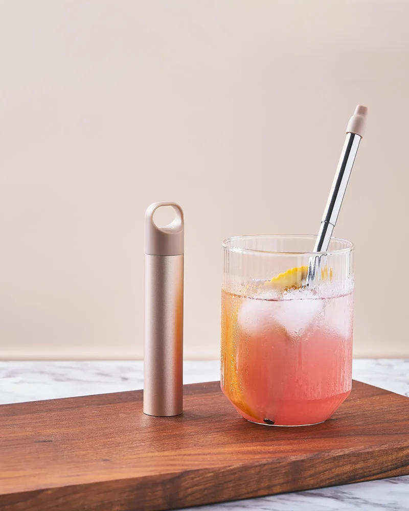 Paille réutilisable inox Lexon Nomaday UV Straw à personnaliser