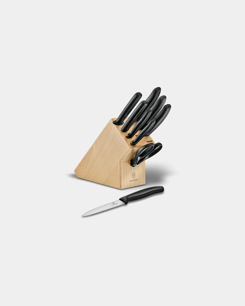 Bloc porte-couteaux bois de hêtre Victorinox 22 cm à personnaliser