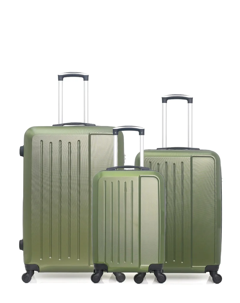 Lot de 3 Valises Rigides Grand Format, Taille Moyenne et Cabine VESUVIO