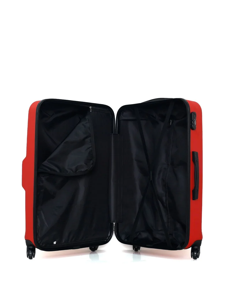 Lot de 3 Valises Rigides Grand Format, Taille Moyenne et Cabine VESUVIO