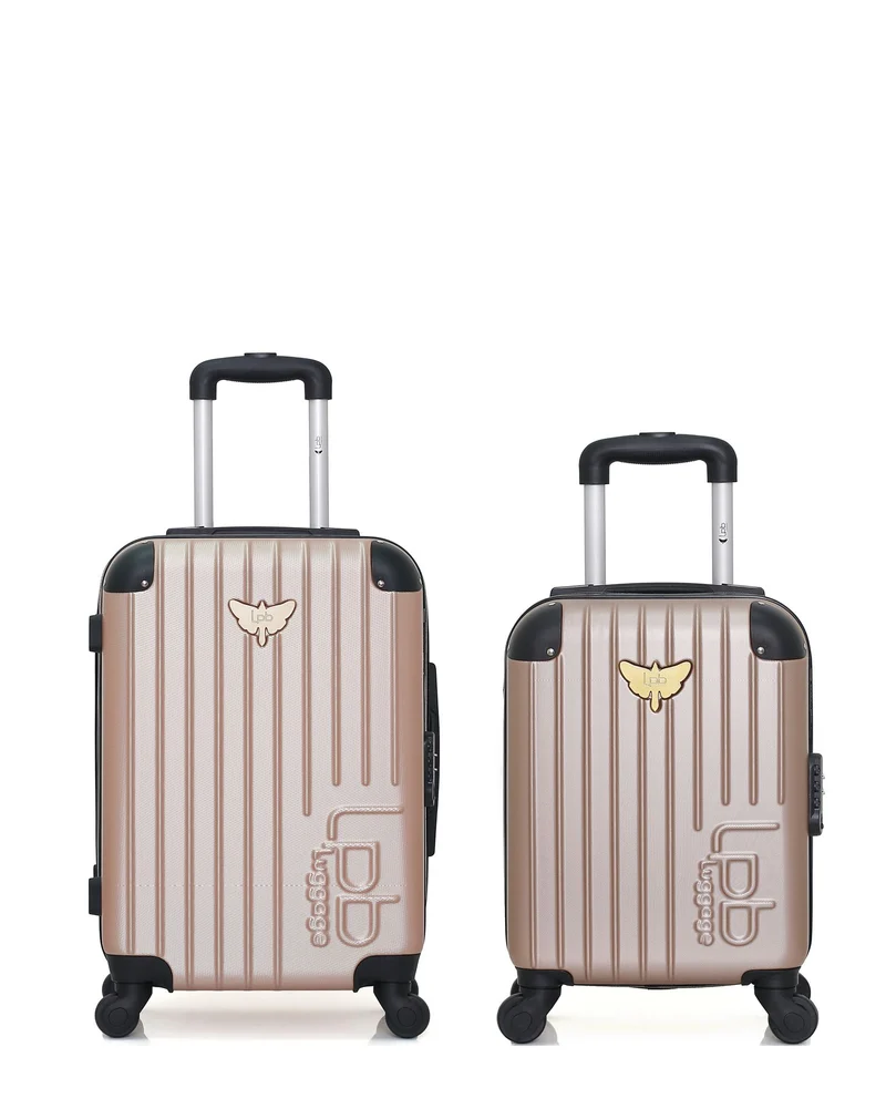 Lot de 2 Valises Rigides Cabine et Cabine XXS MARIANNE