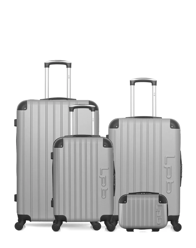 Lot de 4 Valises Rigides L, M, S et Vanity HAMBOURG