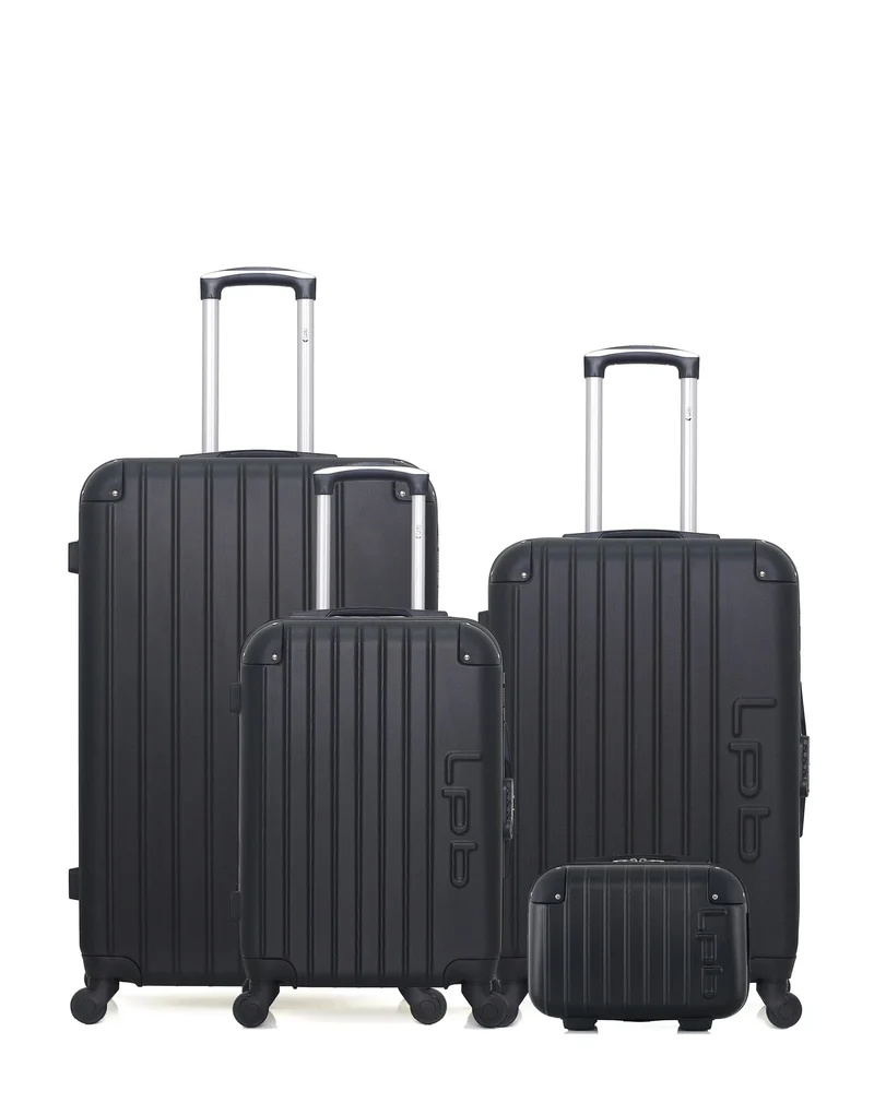 Lot de 4 Valises Rigides L, M, S et Vanity HAMBOURG