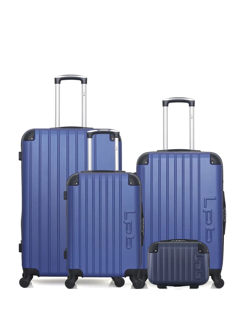Lot de 4 Valises Rigides L, M, S et Vanity HAMBOURG