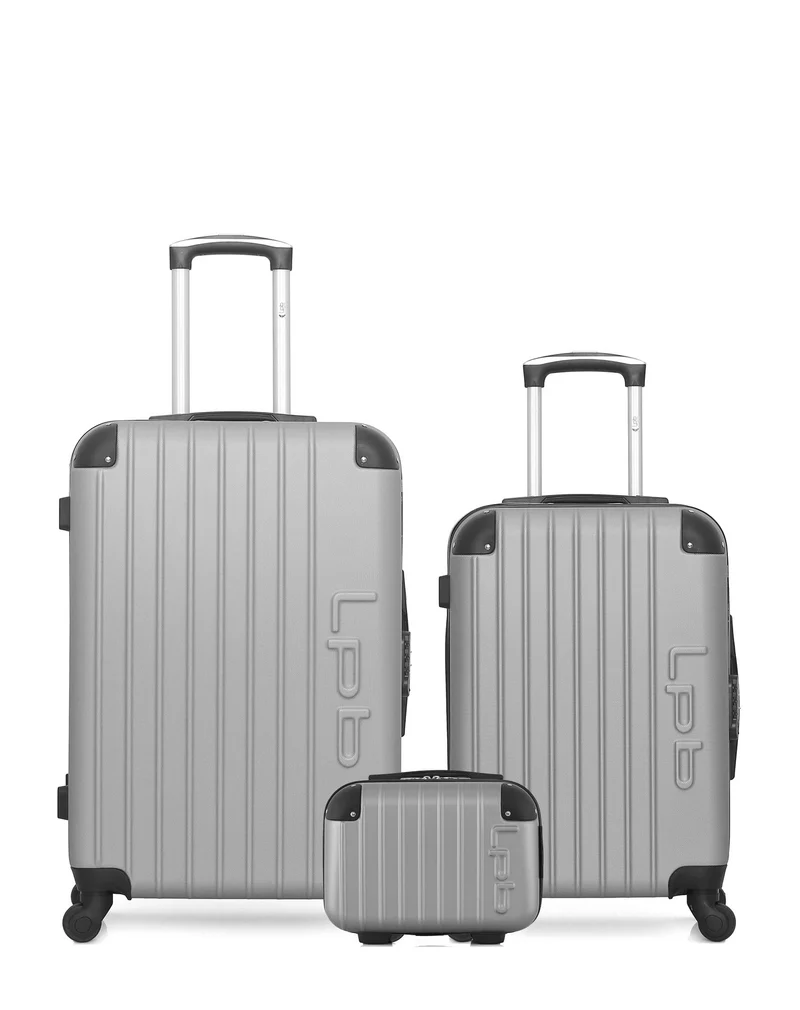 Lot de 3 Valises Rigides Moyenne, Cabine et Vanity HAMBOURG
