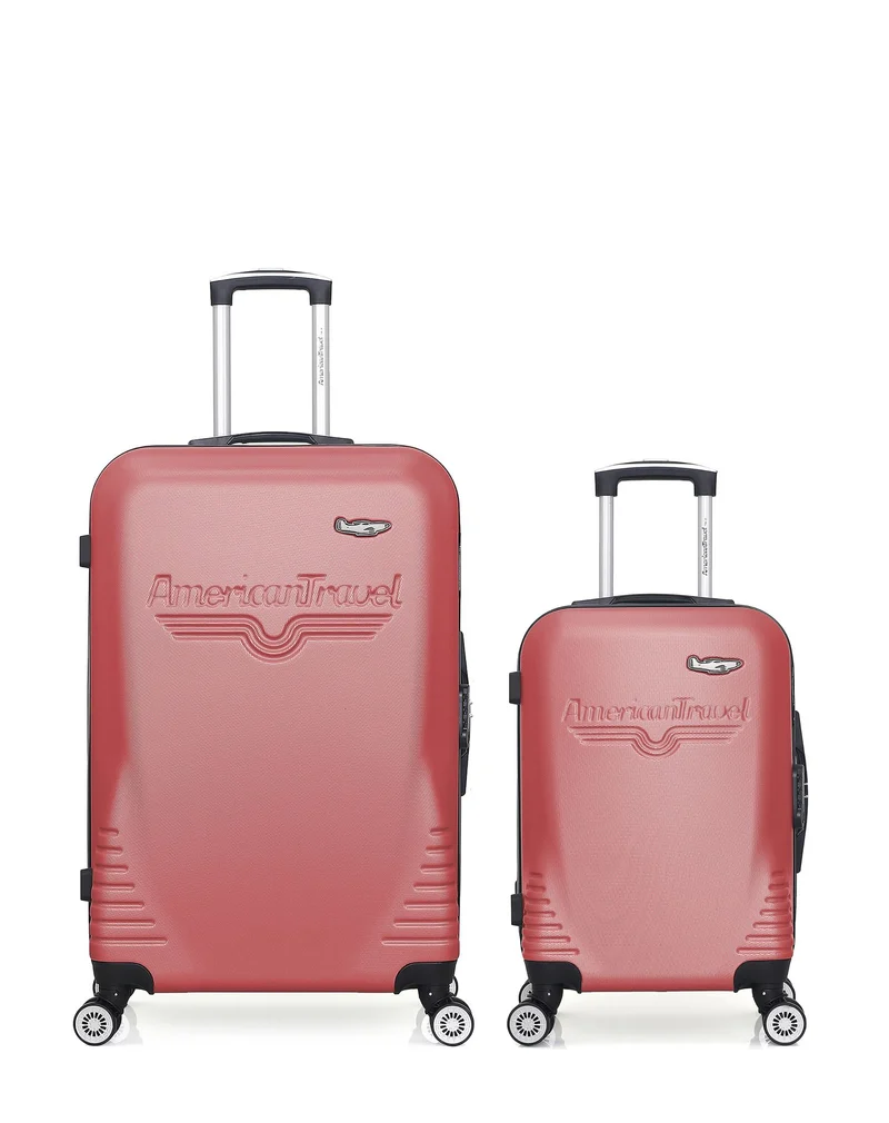 Lot de 2 Valises Rigides Grand Format et Cabine DC