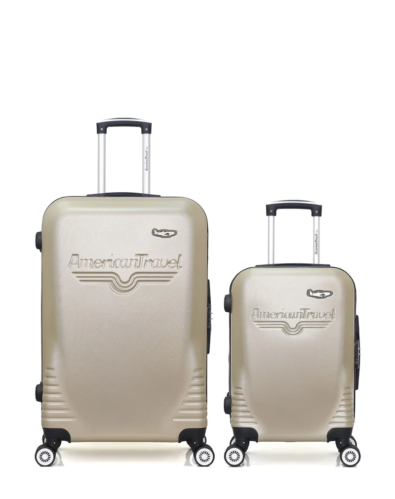 Lot de 2 Valises Rigides Grand Format et Cabine DC