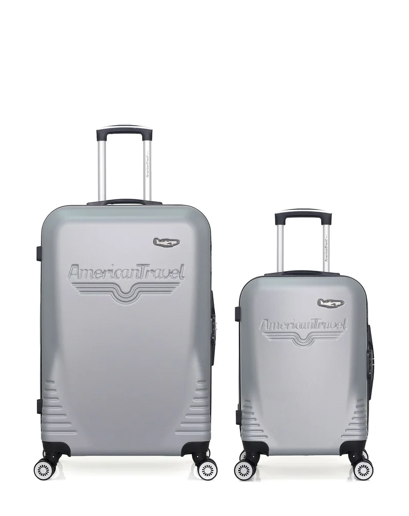 Lot de 2 Valises Rigides Grand Format et Cabine DC