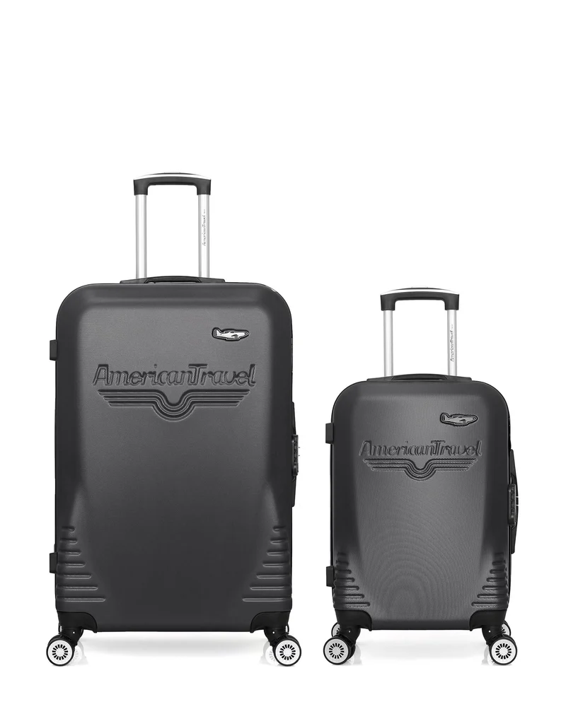 Lot de 2 Valises Rigides Grand Format et Cabine DC