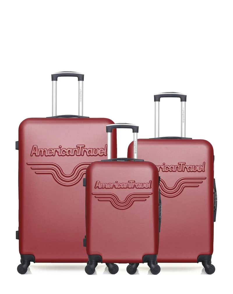 Lot de 3 Valises Rigides Grand Format, Moyenne et Cabine CHELSEA