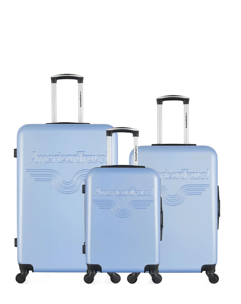 Lot de 3 Valises Rigides Grand Format, Moyenne et Cabine CHELSEA