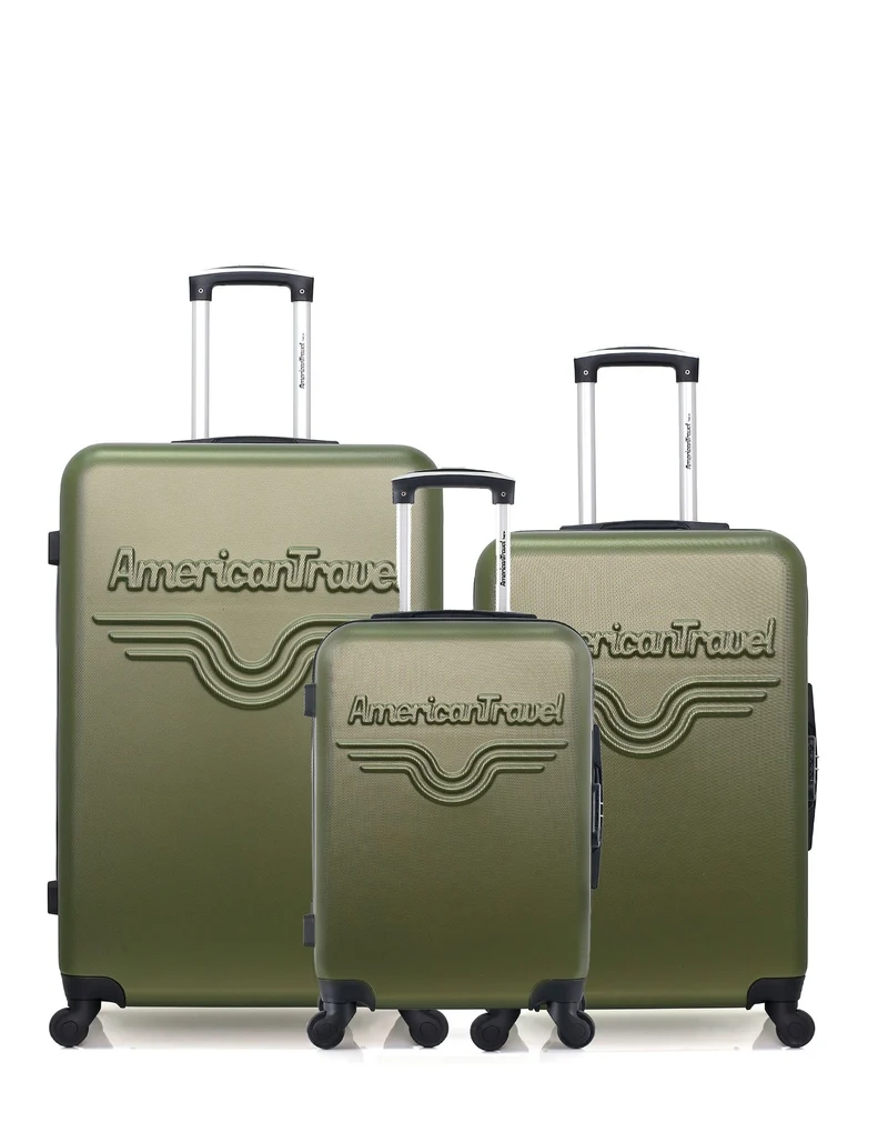 Lot de 3 Valises Rigides Grand Format, Moyenne et Cabine CHELSEA