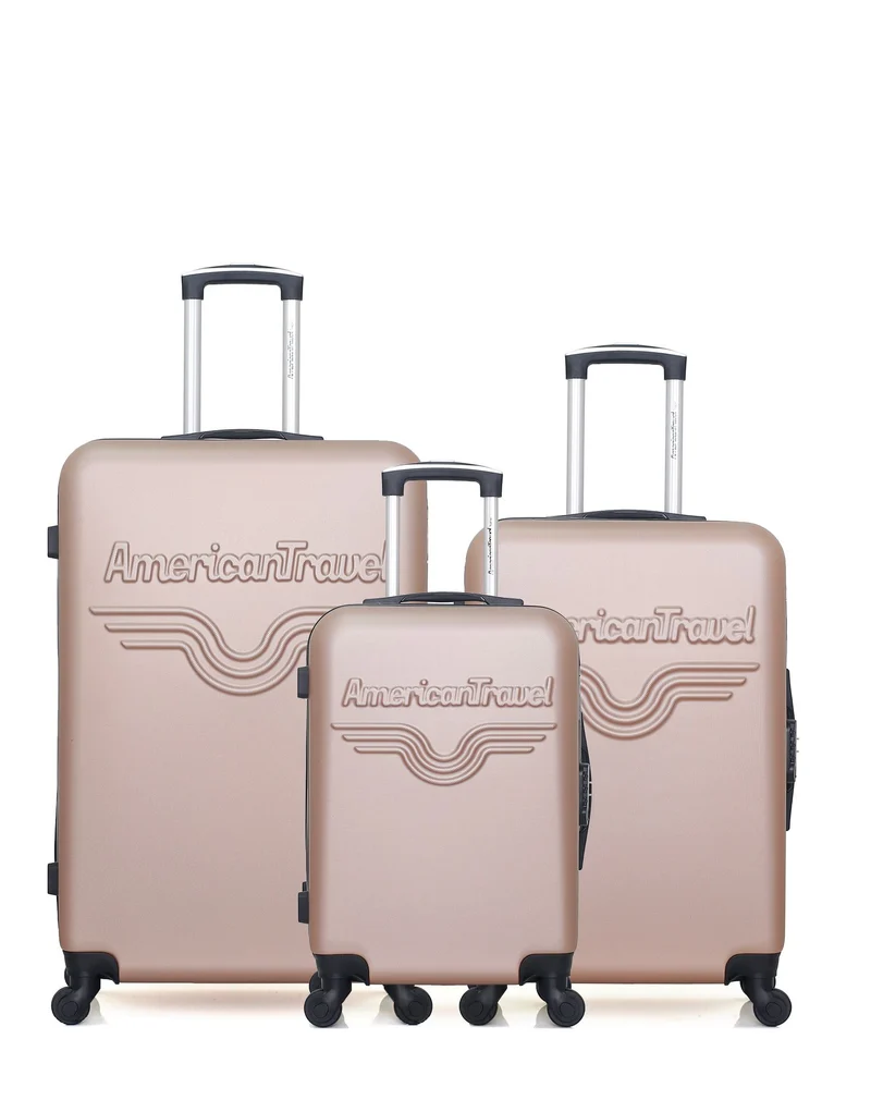 Lot de 3 Valises Rigides Grand Format, Moyenne et Cabine CHELSEA