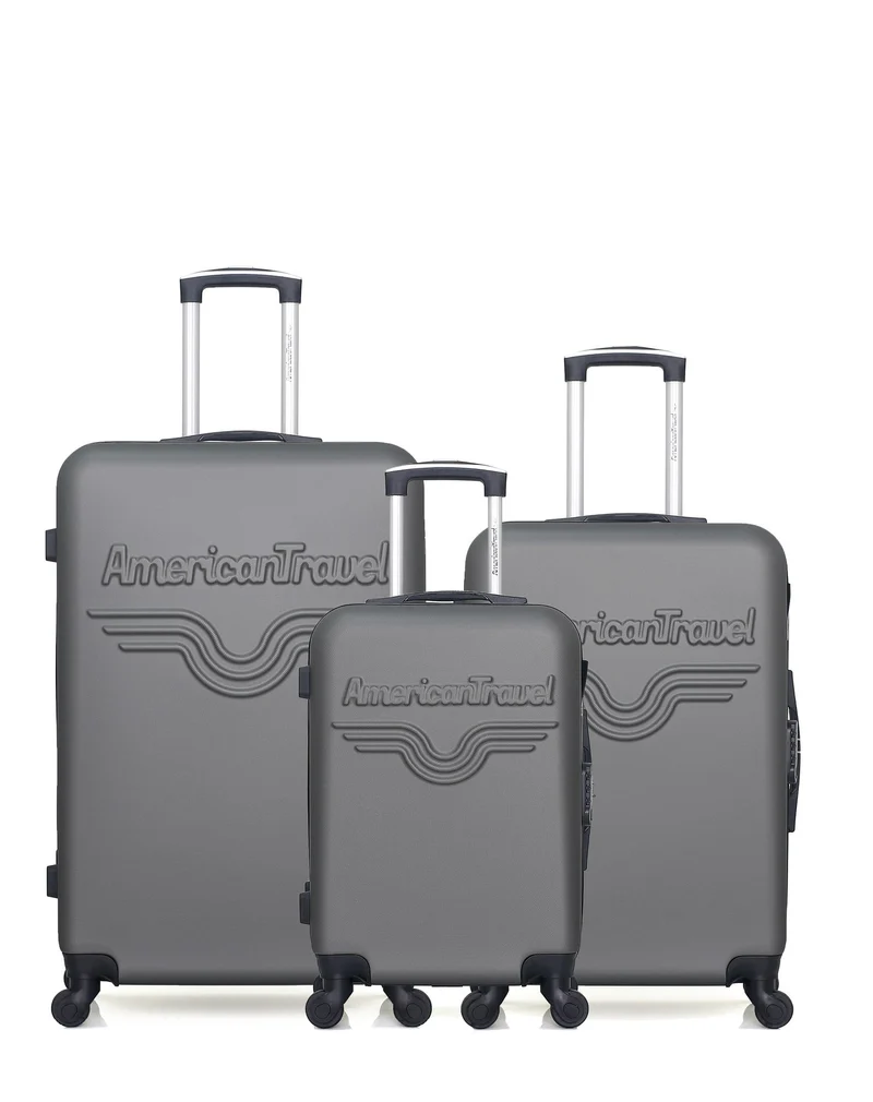 Lot de 3 Valises Rigides Grand Format, Moyenne et Cabine CHELSEA