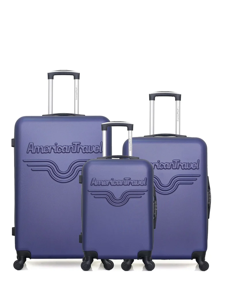 Lot de 3 Valises Rigides Grand Format, Moyenne et Cabine CHELSEA