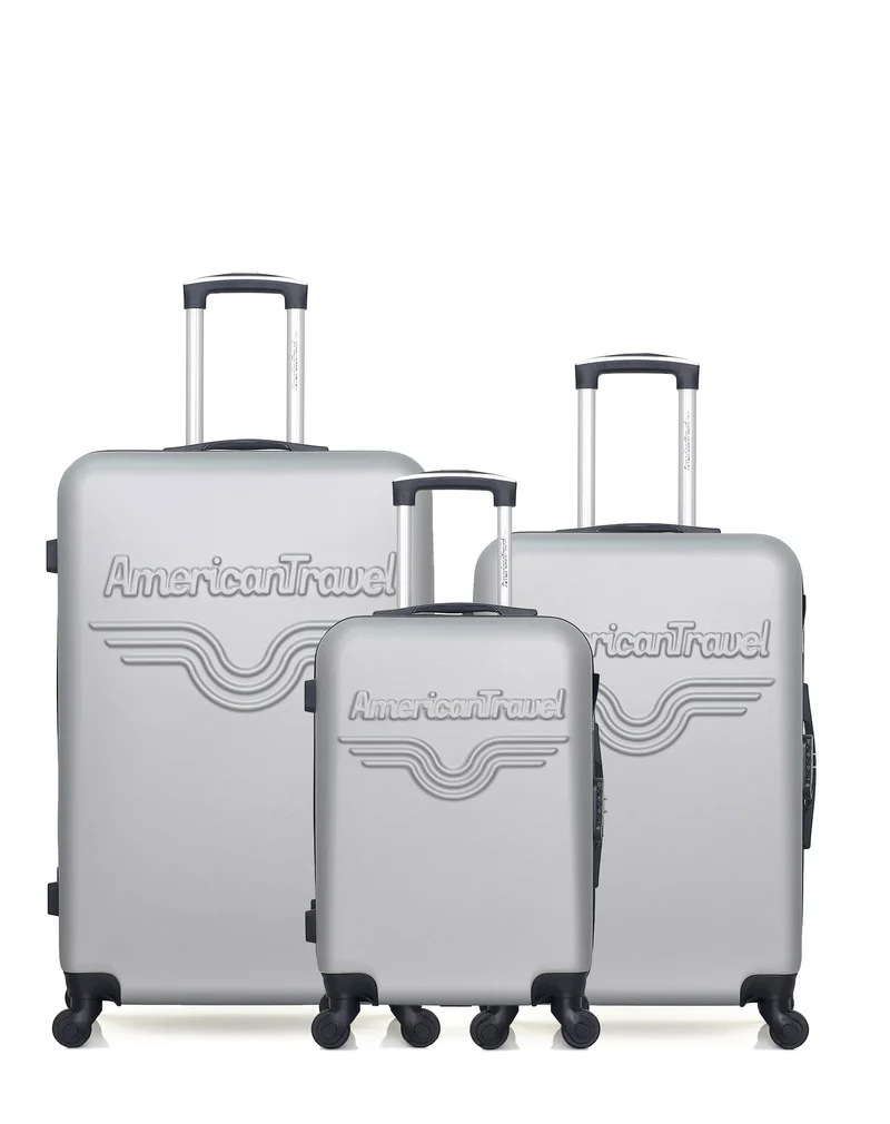 Lot de 3 Valises Rigides Grand Format, Moyenne et Cabine CHELSEA