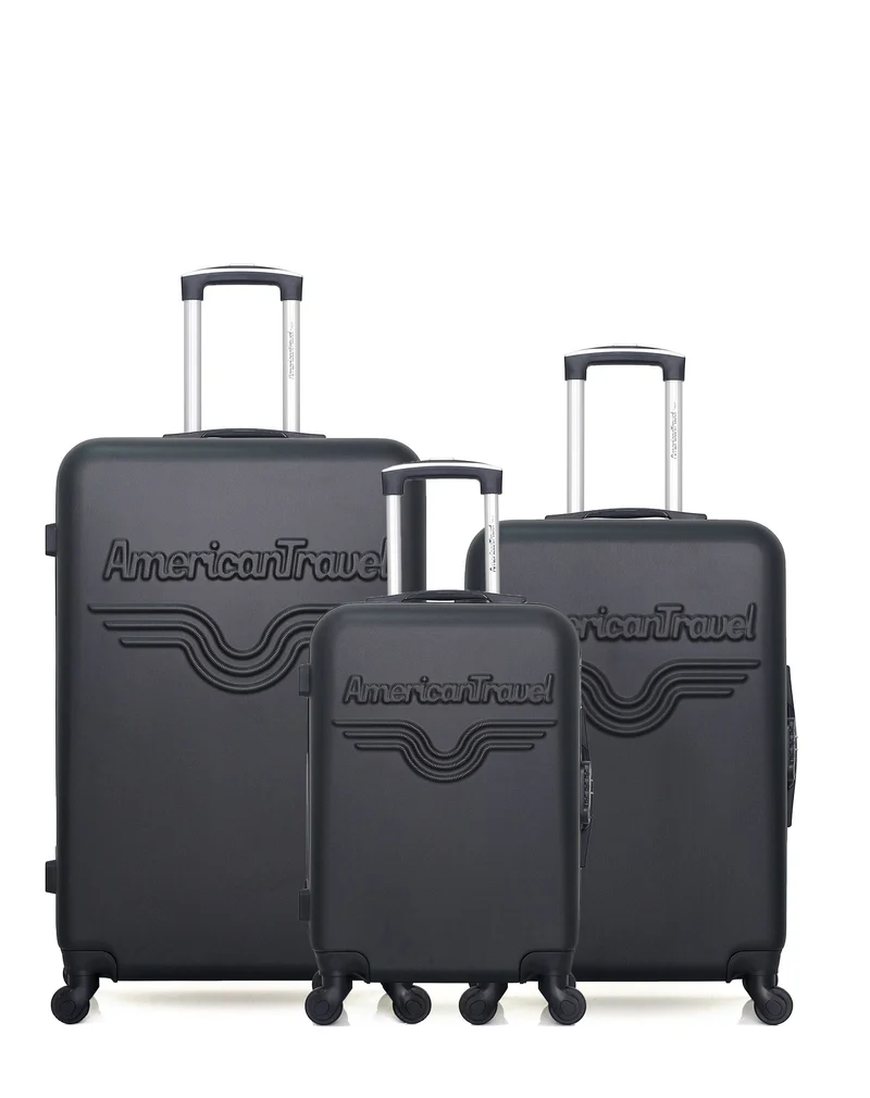 Lot de 3 Valises Rigides Grand Format, Moyenne et Cabine CHELSEA