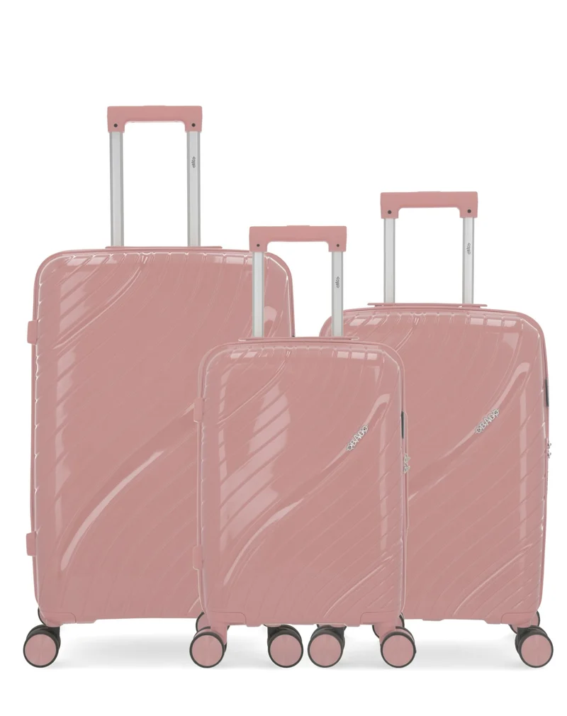Lot de 3 Valises Rigides Taille Moyenne, Cabine et Cabine XS LYRA